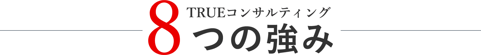 TRUEコンサルティング 8つの強み