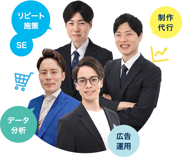 広告運用 外部制作 データ分析 SEO 制作代行 成長 リピート施策