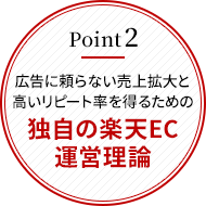 広告に頼らない売上拡大と高いリピート率を得るための独自の楽天EC運営理論